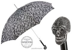 bărbați PASOTTI 478 11780-145 w333ne - umbrelă de camuflaj cu craniu Swarovski negru 84BXH72