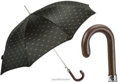 bărbați PASOTTI 478 5880-1 pu - umbrelă italiană artizanală cu mâner din piele 84BXH129