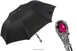 bărbați PASOTTI 64 oxf-18 w68 - umbrelă de lux rubin, mâner roșu de bijuterie 84BXH180