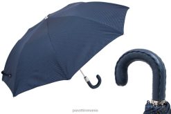bărbați PASOTTI 64 pto cn4 n36 - umbrela pliabila cu maner din piele 84BXH186