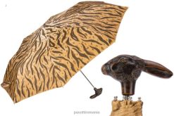 femei PASOTTI 257 1409-61 113 - umbrelă pliabilă animalier cu mâner de iepure 84BXH612