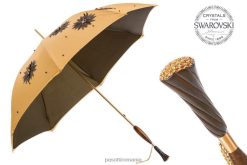 femei PASOTTI 332 sum-7 z3 - umbrelă cu floarea soarelui aplicată manual și mâner swarovski, pânză dublă 84BXH510