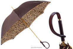 unisex PASOTTI 189 1411-61 a - umbrelă maro pestrită, pânză dublă 84BXH429