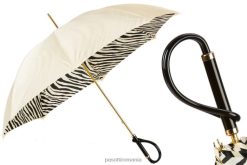 unisex PASOTTI 189 21028-55 a - umbrela fildeș cu interior zebrină, pânză dublă 84BXH419